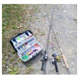 Fishing poles and tackle