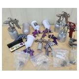 Spray guns and parts