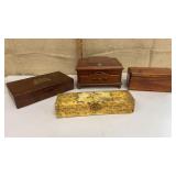 4 boxes - 1 w/ contents