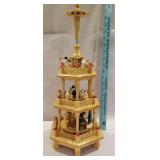 Wooden Christmas nativity carousel