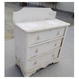 Painted 3 drawer dresser