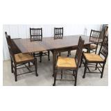 NICE Stickley refractory table w/6 chairs - very