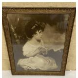 Framed print of a precious young girl approx