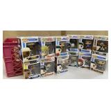 Pink crate of Pop! movies vinyle figures in their