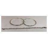 3 sterling bracelets
