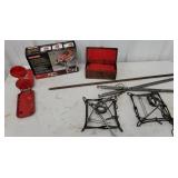 Laser level, traps, reflectors