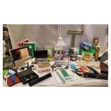 Office supplies, radio clock, dishwasher