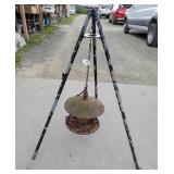 Iron bird feeder with stand