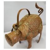 Tin pig watering can