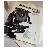 Omega View 45e camera w/ mount & Polaroid back