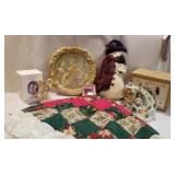 Christmas lot, snowman, tree skirt, musical