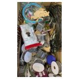 Box of crafts - a lot of Christmas related