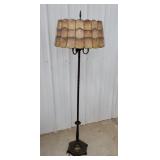 Floor lamp with retro shade needs rewired