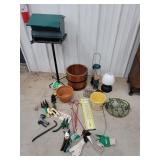Gardening, bird feeders, flower pots