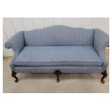 Clayton MarcusQueen Anne sofa with extra cushion