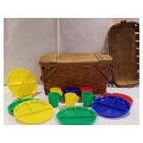 Wooden picnic basket , Wov-N-Wood, by Jery Wil,