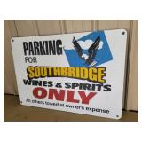 Metal South bridge wines sign 36"24"