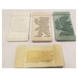4 heavy tile Mexican Plaques