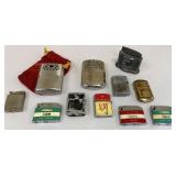 Box of lighters - in a clear tub