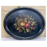 Toleware tray approx 19"x24" - edge needs