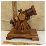 Wooden kaleidoscope on base - I think it