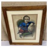 Framed Currier & Ives - Little Manly