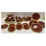 Hull pottery, plates, cups, oil and vinegar