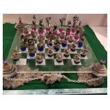 The clash of the ages - Fantasy chess set -