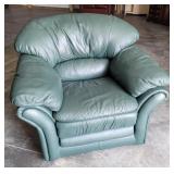 Green leather chair 42" - *** Chair only