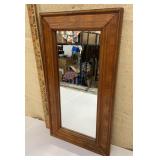 Framed mirror approx 11"x19"