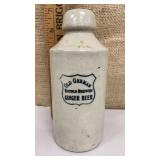Old German stoneware ginger beer bottle