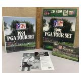 1991 PGA tour star cards in binder - w/ original