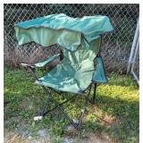 Folding chair with canopy