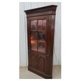 Light up corner cabinet bubble glass 40"78"