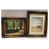 2 pictures - horses, & Window