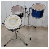 Ludwig, Yamaha, remo drums with stands