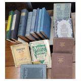 Box of old books & Syracuse maps