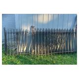 Victorian wrought iron fence - 5 sections