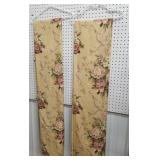 2 pair of vintage curtains, 100 in. long , nice