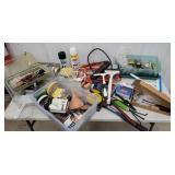 Tools - hammers, extension cord, nails, etc