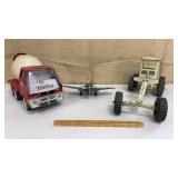 Box of old metal toys - Tonka truck, Structo &