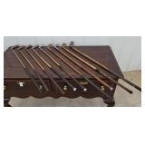 9 wooden shaft golf clubs