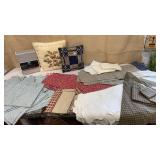 Curtains, Queen bedding & pillowcases