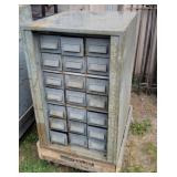 21 drawer parts cabinet with contents 20"24"31"t