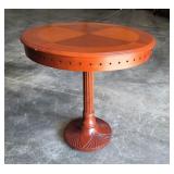 Tall Round bistro table 32x34xh - in new barn