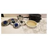 roasting pan, shrimp bowls, pamper chef pie