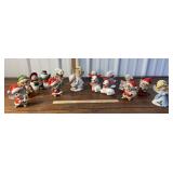 Box of ceramic & Homco holiday figures