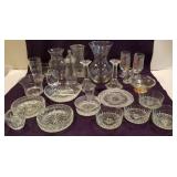 Clear glass lot. Some stamped Poland / France &