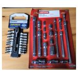 Craftsman extension set, kobalt socket set