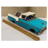 Tin friction Ford toy truck